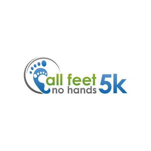 Create the next logo for All Feet, No Hands 5k Design by tasa