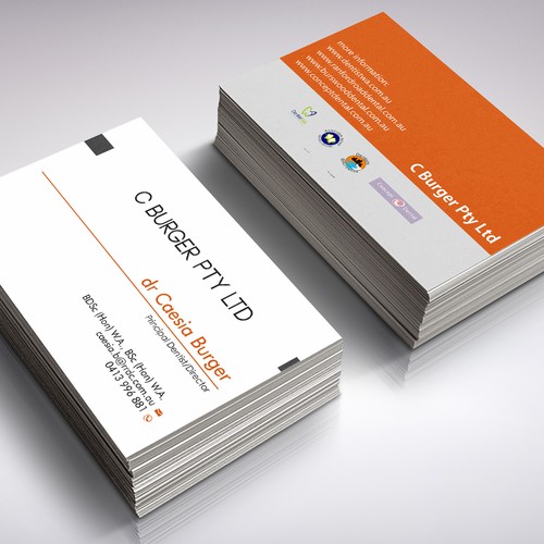 grintdeverauxさんのcreate professional cards for our dental businessデザイン