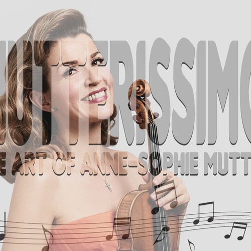 Illustrate the cover for Anne Sophie Mutter’s new album Diseño de TonyS23
