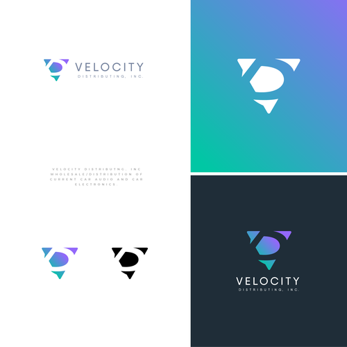 コンペ「Design a sleek, sophisticated, and modern logo for Velocity Distributing, Inc.」のデザイン by rilstackさん 