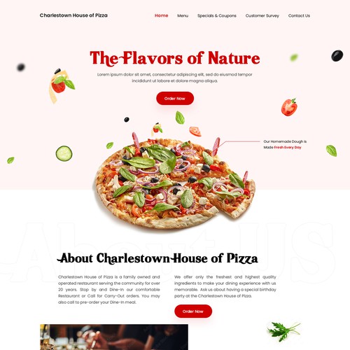 charlestown house of pizza menu