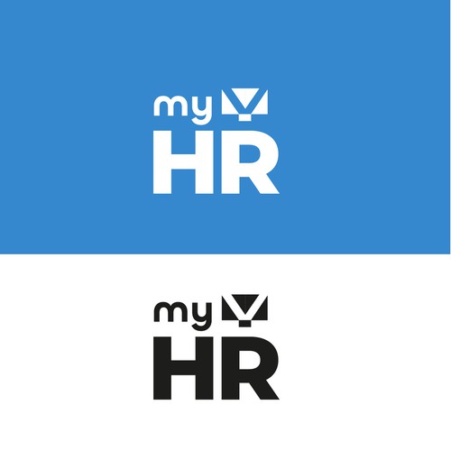 Create an awesome logo for myHR, the #1 HR Software in Luxembourg ! Design by M.I.Thomson