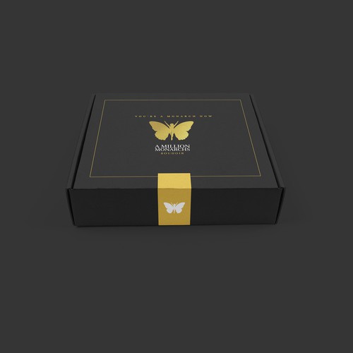 Matte Black Branded Box Design by Greyphic