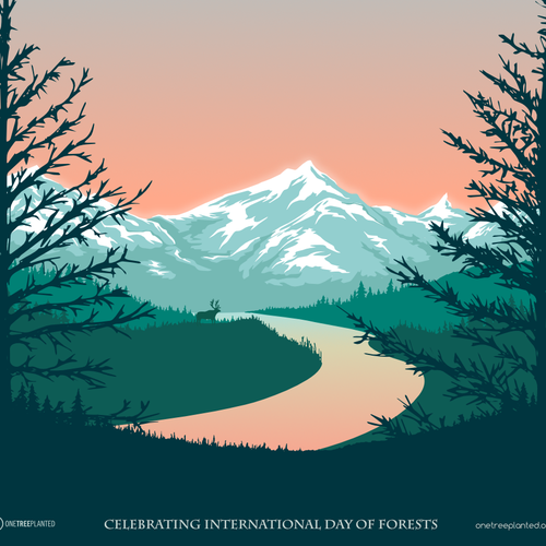 Awesome Poster for International Day of Forests Design by Alex Serada