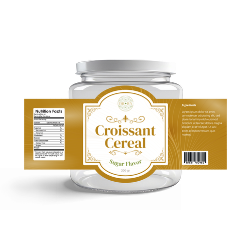 label designs for food (tiny croissant) Design by Hermawae