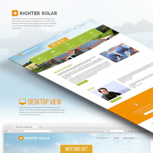 Proposta di design per un contest della categoria Design di sito web realizzata da MailDesigner