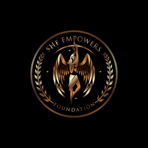 SHEempowers - luxurious design of a woman preferrably in some kind of a circle to appeal to women professionals Design by eMbo