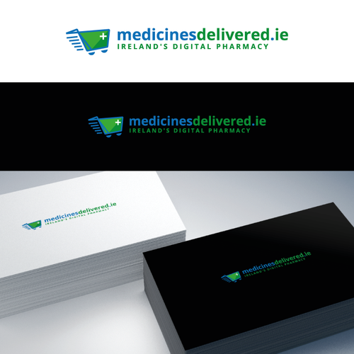 logo for online pharmacy medicinesdelivered.ie Design by design by NIKA