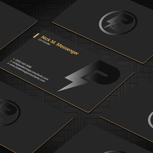 Modern Business Card Design for Electric Energy and Solar Company Design by RENEXIT