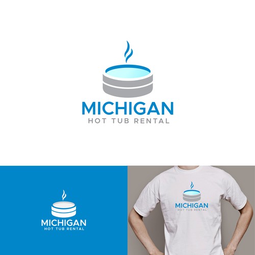 Michigan Hot Tub Rental Logo Design Contest Design by ekhodgm