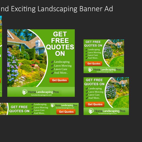 Fun and Exciting Landscaping Banner Ad Design by MargretSofia