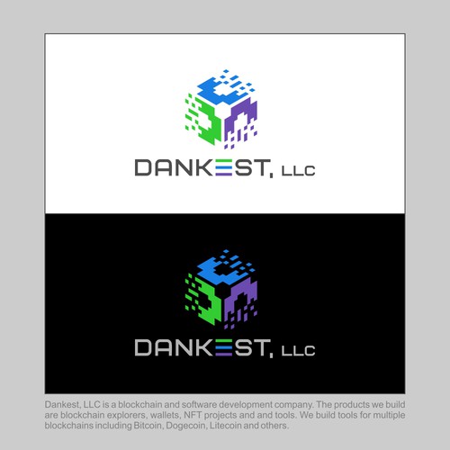 Logo design for blockchain software development company Design by bersyukur