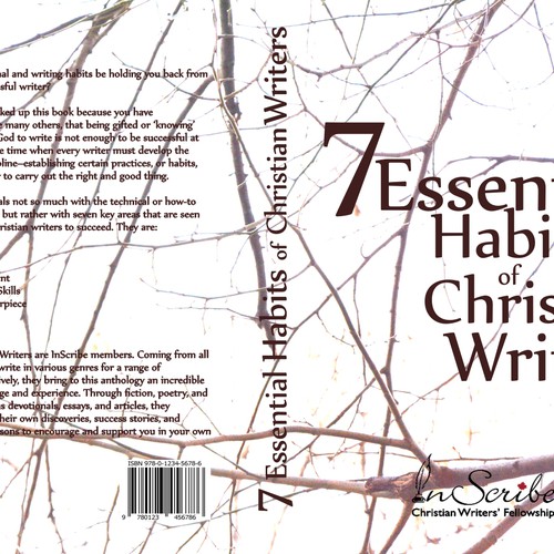 Create a captivating book cover for anthology, 7 Essential Habits of Christian Writers Design by Arshata