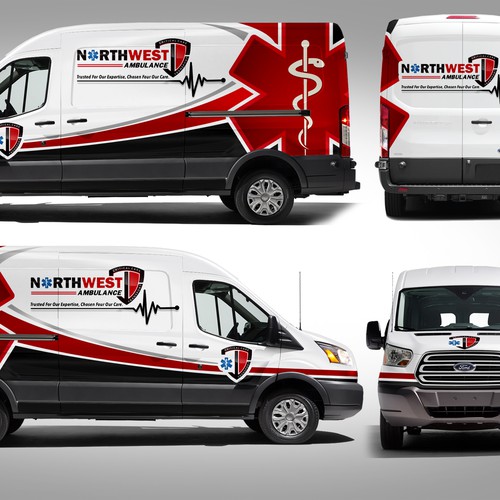 911 Ambulance wrap on sprinter Design von J.Chaushev