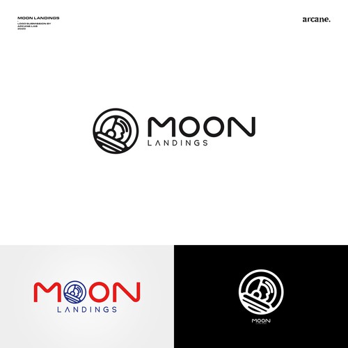 Gear and apparel logo inspired by the golden age of space exploration Design by Arcane. Lab