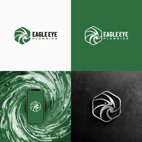 Eye catching and very marketable logo for plumbing company. The company name is Eagle Eye Plumbing Design by bisbidesign