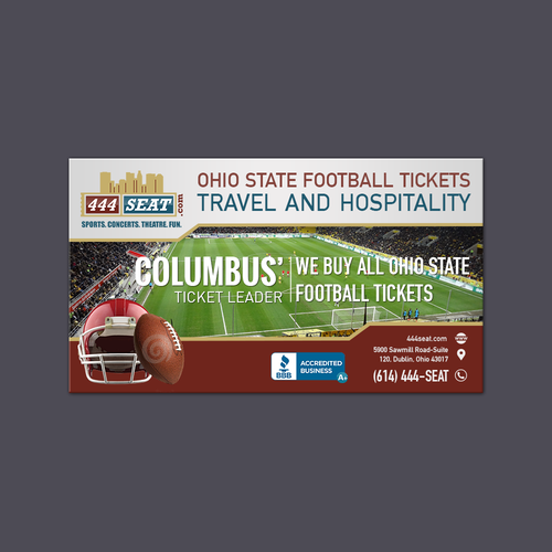 Design Ohio State Football Tickets, Travel and Hospitality Ad for ...