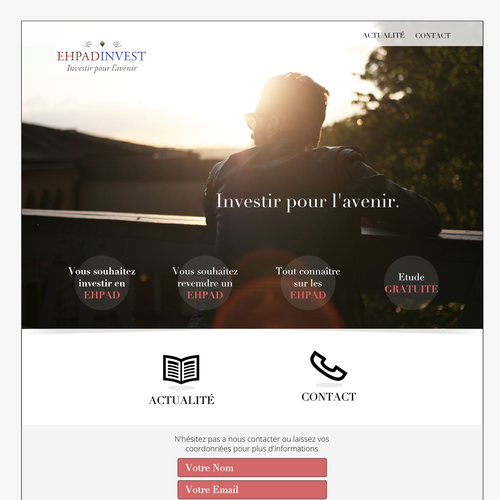 Landing page design contest entry by guestandguest
