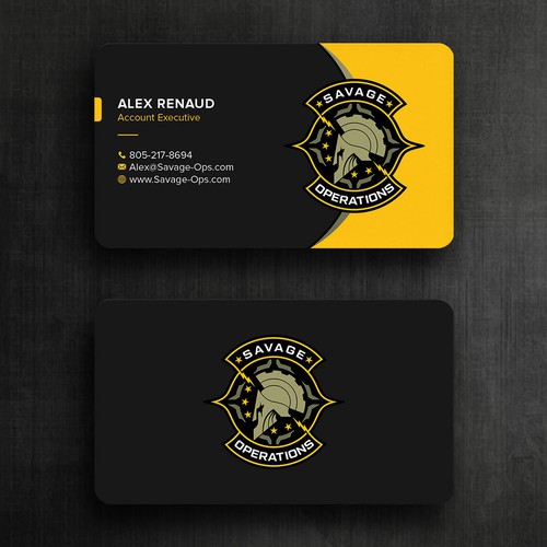 Business Card & Letterhead for Armed Security Agency Design by Felix SH