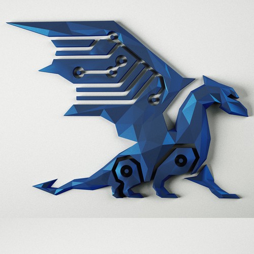 3D Dragon Rendering-ontwerp door Sifa Lovely Design