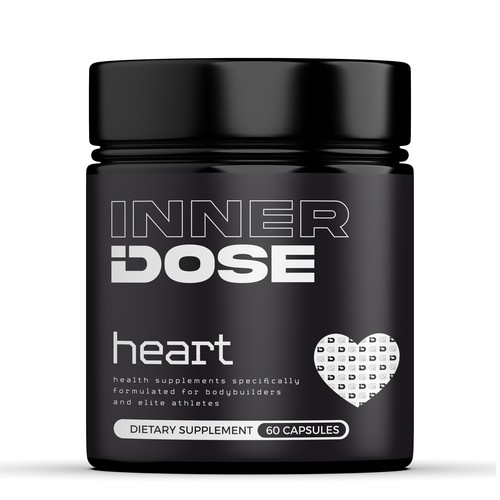 Minimal supplement bottle label design for male elite athletes Design by Imee008