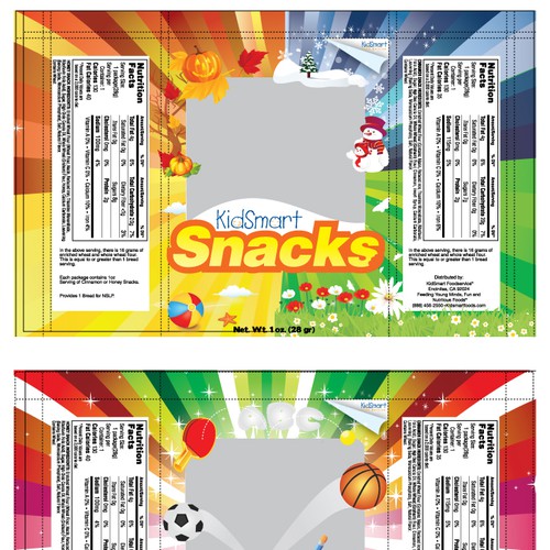 Kids Snack Food Packaging Réalisé par laraby