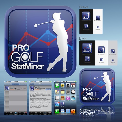 Design di  iOS application icon for pro golf stats app di Toshiki
