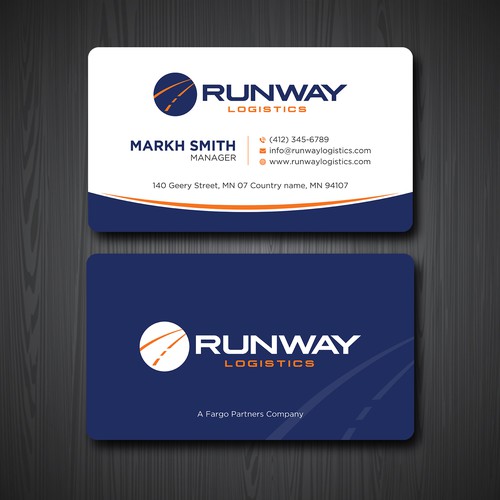 Design di Runway Logistics Business Card di prosenjit_P