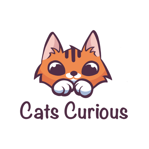 Logo design for "Cat Curious" cat blog and resource site Design by Stenaleo