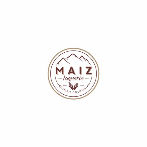 "Logo design for Maíz Taqueria - restaurant opening near Whistler BC" winning Logo & brand identity pack by asti