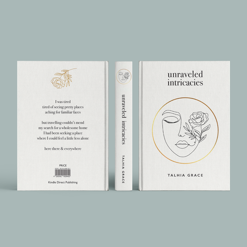 Create an authentic book cover for a collection of poems Design by DINJA