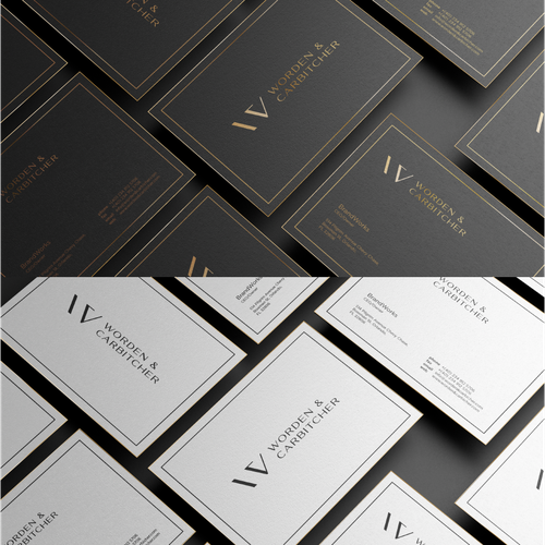 Law firm needs an updated brand with an old school feel in a modern way. Design by BrandWorks™