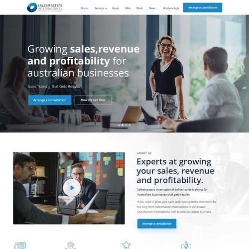 Design Create an engaging website for a world leading sales consulting company di sandy#ogma