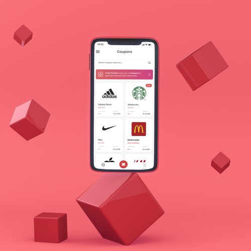 Design for a Coupon/Promotion app Design von Aryafianto