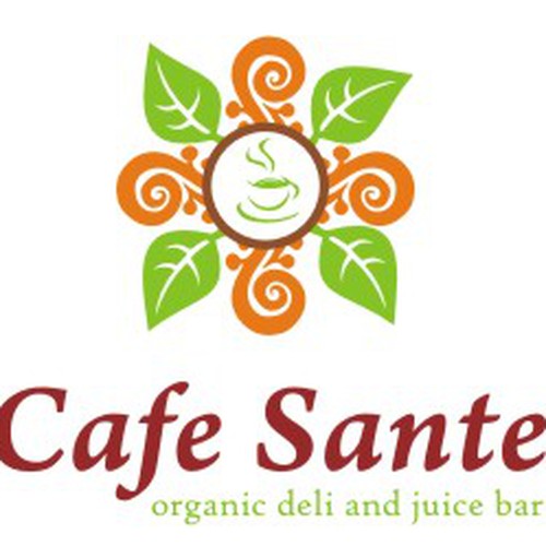 Create the next logo for "Cafe Sante" organic deli and juice bar デザイン by autstill