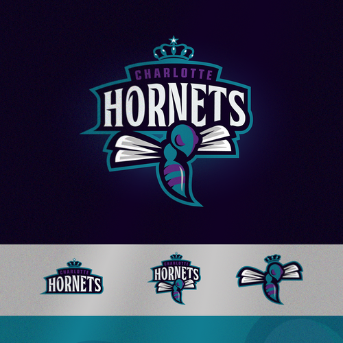 Community Contest: Create a logo for the revamped Charlotte Hornets! Diseño de dizzyline