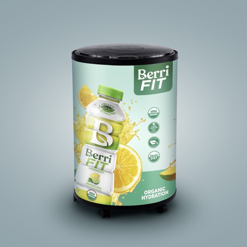 Branded Beverage Cooler Design by sougatacreative