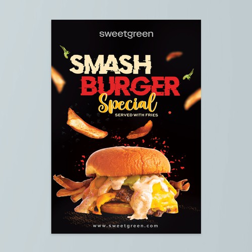 Smash Burger Marketing Materials Design by SmartProduction