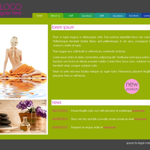 1-3 Page Website Template Design von anndrea