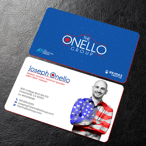 Military Real Estate Business Card Design by Mr Minimalist