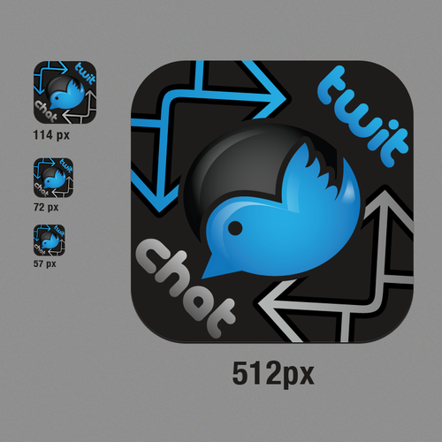 Create iOS App Icon for TwitChat™ for Twitter  Design by akaVanyok