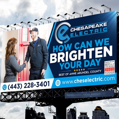 Chesapeake Electric Billboard Design by icon89GraPhicDeSign