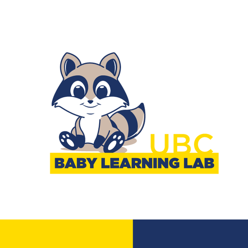 Baby Learning Lab logo: raccoon! Design by Luel