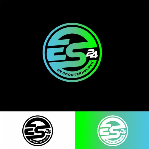 Design di E-Scooter24 sucht DICH! Designe unser Logo! Round Logo Design! di F A D H I L A™