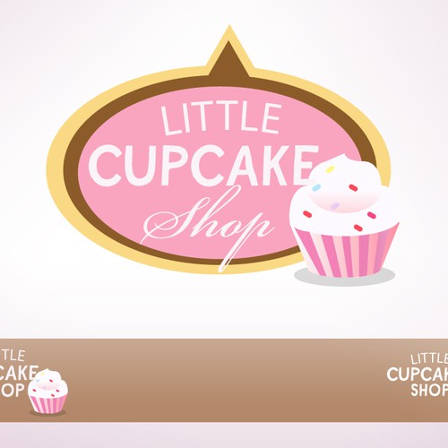 LOGO-  for  CUPCAKE  BAKERY Diseño de Mononoke Design Studio