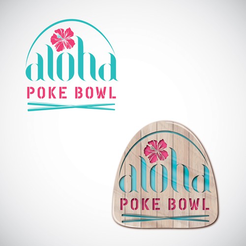 Create a young and trendy logo for a "Poke Bowl" restaurant in Hawaiian style Design réalisé par BRANDPIT