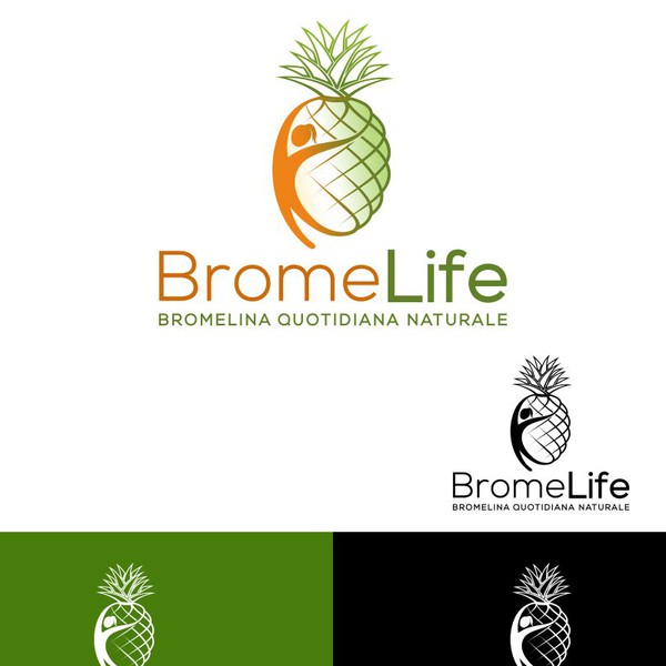 BromeLife - Logo Design for Bromelain natural supplement