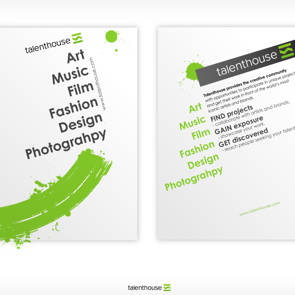 Designers: Get Creative! Flyer for Talenthouse...
