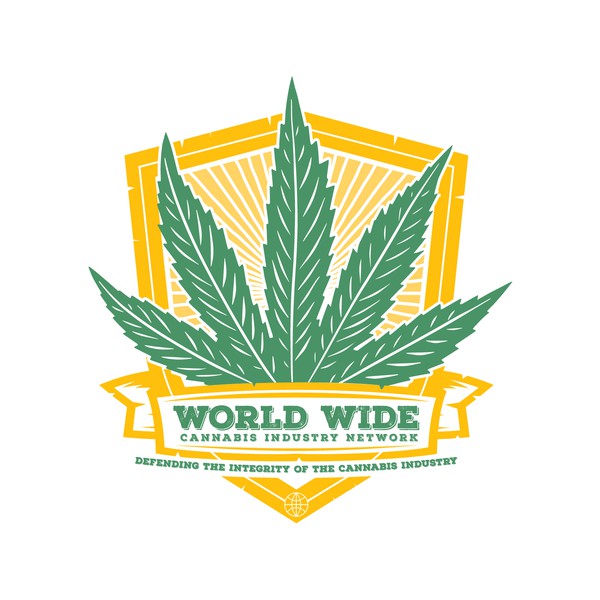 Cannabis shield logo