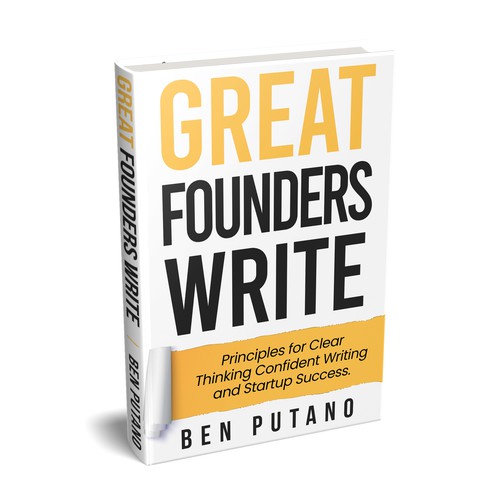 Design the cover of a writing book for entrepreneurs Design by Zahari Studio